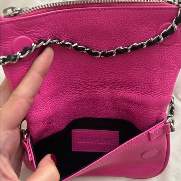 Pink Leather Crossbody Bag - Picture 4 of 4